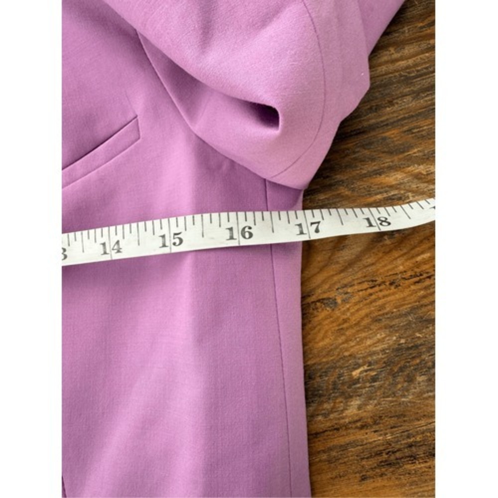 B8 ZARA Cut Out Blazer Dress Lavender Lilac Button Front Long Sleeve Size‎ S - Picture 4 of 8